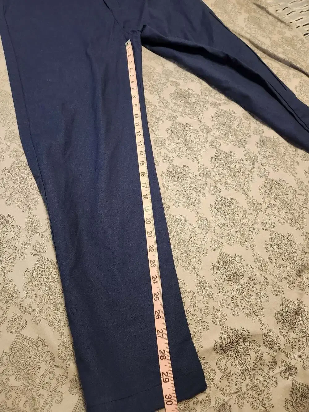 Men's Linen Cotton Blend Flat Front Casual Pants